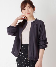 pink adobe | ◆【M-LL】ギャザーネック ブルゾン(ブルゾン)