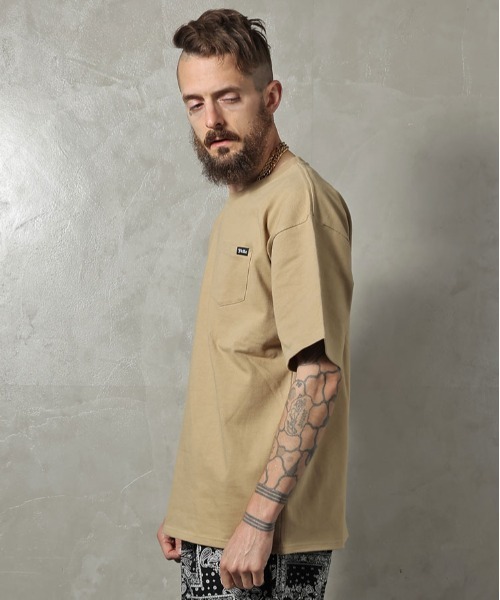 JACKROSE(ジャックローズ)の「JE-PACK.POCKET SSTEE-02(Tシャツ/カットソー・メンズ・ホワイト/ブラック/グレイッシュベージュ/サンドベージュ/スモーキーグリーン系・M/L/XL)」の17枚目の写真