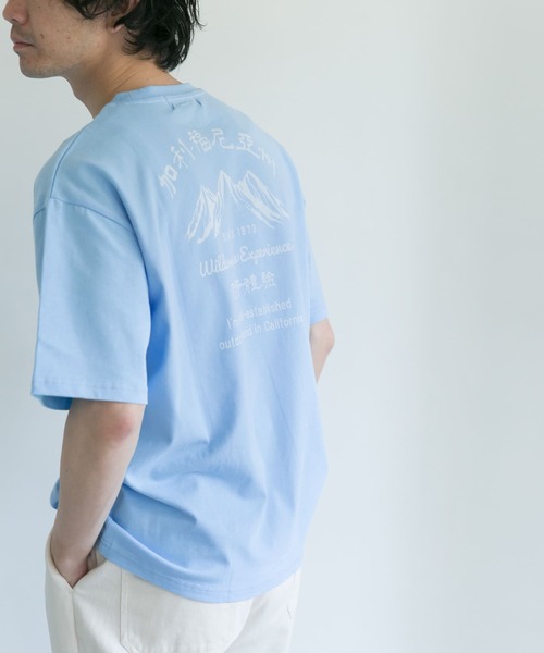 WILDERNESS EXPERIENCE（ウィルダネスエクスペリエンス）の「『別注』WILDERNESS EXPERIENCE×DOORS　バックプリントTシャツ（Tシャツ/カットソー・メンズ・ライトブルー/ブラック/オフホワイト・MEDIUM/LARGE/X-LARGE）」の22枚目の写真