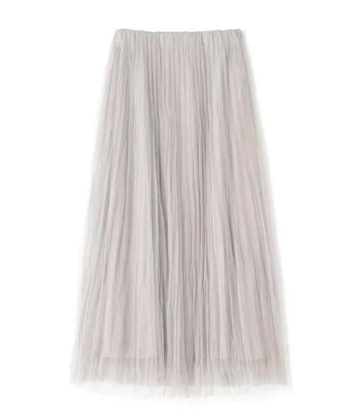 N.（N. Natural Beauty Basic）（エヌエヌナチュラルビューティーベーシック）の「ワッシャーチュールスカート（スカート・レディース・グレー/ピンク/ホワイト・MEDIUM）」の6枚目の写真