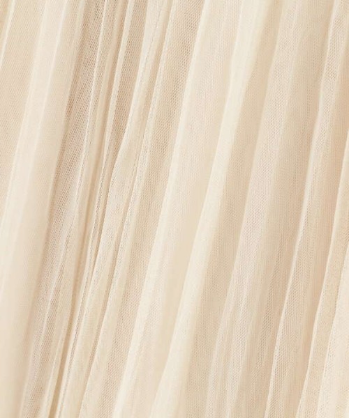 N.（N. Natural Beauty Basic）（エヌエヌナチュラルビューティーベーシック）の「ワッシャーチュールスカート（スカート・レディース・グレー/ピンク/ホワイト・MEDIUM）」の5枚目の写真