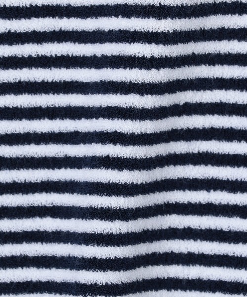 GUY ROVER（ギローバー）の「GUY ROVER / ボートネックパイルカットソー（Tシャツ/カットソー・メンズ・ダークネイビー・MEDIUM）」の6枚目の写真