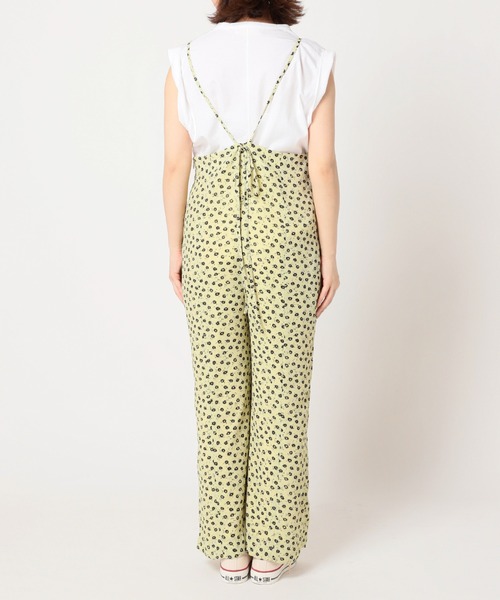 SLOBE citron.(スローブシトロン)の「SLOBE citron. ヴィンテージプリントキャミサロペット◆(サロペット/オーバーオール・レディース・ベージュ/イエロー・FREE)」の17枚目の写真