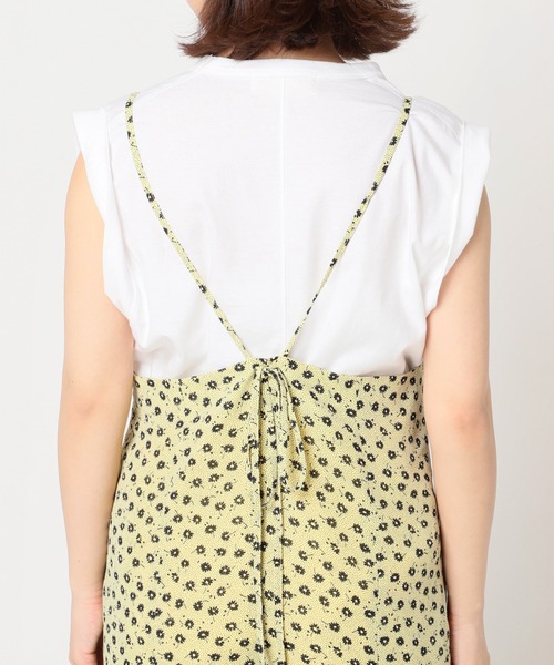 SLOBE citron.(スローブシトロン)の「SLOBE citron. ヴィンテージプリントキャミサロペット◆(サロペット/オーバーオール・レディース・ベージュ/イエロー・FREE)」の20枚目の写真