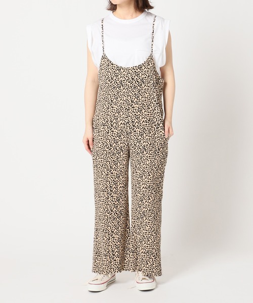 SLOBE citron.(スローブシトロン)の「SLOBE citron. ヴィンテージプリントキャミサロペット◆(サロペット/オーバーオール・レディース・ベージュ/イエロー・FREE)」の15枚目の写真