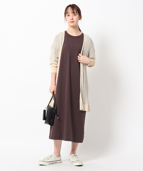 THE SHOP TK (ザ ショップ ティーケー )の「◆シアーリブトッパーカーディガン(カーディガン/ボレロ・レディース・チャコールグレー/ワインレッド/ライトベージュ・12/13)」の5枚目の写真