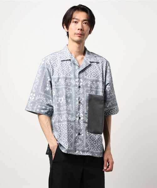SHINYAKOZUKA（シンヤコヅカ）の「【SHINYA KOZUKA / シンヤコヅカ】21SS SUMMER WITH RAYN SPOONER(アロハシャツ)（シャツ/ブラウス・メンズ・グレー/ホワイト・MEDIUM/SMALL）」の8枚目の写真