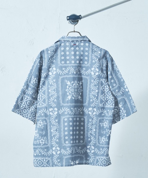 SHINYAKOZUKA（シンヤコヅカ）の「【SHINYA KOZUKA / シンヤコヅカ】21SS SUMMER WITH RAYN SPOONER(アロハシャツ)（シャツ/ブラウス・メンズ・グレー/ホワイト・MEDIUM/SMALL）」の9枚目の写真