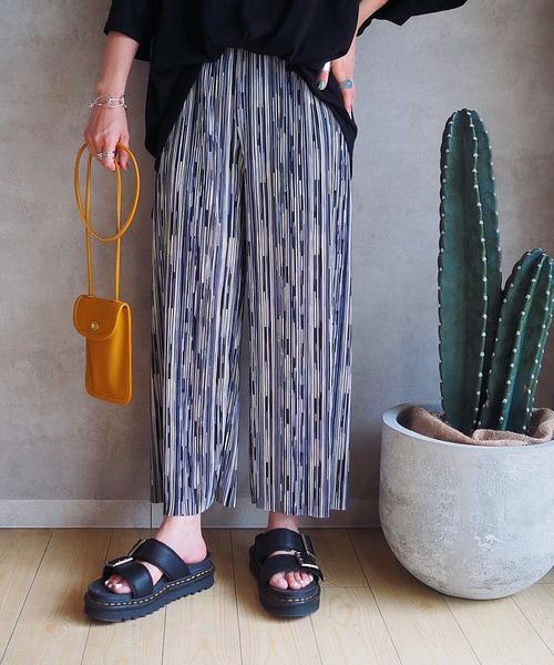 HWG_5（エイチダブルゴー）の「柄プリーツパンツ（その他パンツ・レディース・A/B/C/D/E/F/G・FREE）」の5枚目の写真