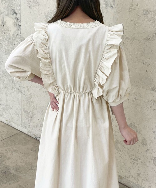 apres jour(アプレジュール)の「フリルレース使いワンピ【ZOZOTOWN限定アイテム】(ワンピース・レディース・ブラック/ベージュ/アイボリー・X-LARGE/フリー)」の13枚目の写真