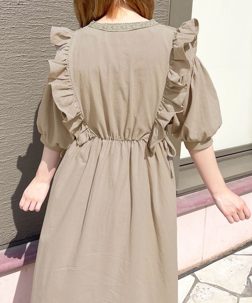 apres jour(アプレジュール)の「フリルレース使いワンピ【ZOZOTOWN限定アイテム】(ワンピース・レディース・ブラック/ベージュ/アイボリー・X-LARGE/フリー)」の12枚目の写真