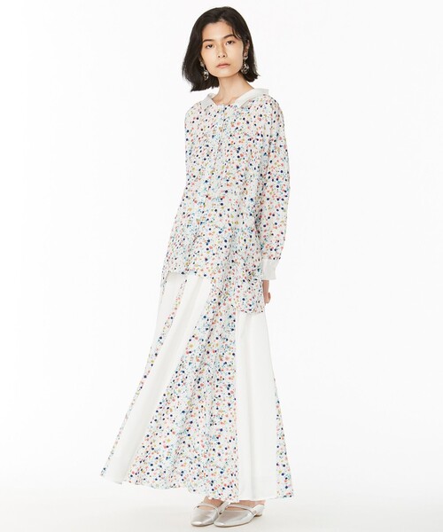 ANEVER（アンエバー）の「【SEDUM】フラワープリント ブラウス（シャツ/ブラウス・レディース・ホワイト系/ブラック系・38）」の12枚目の写真