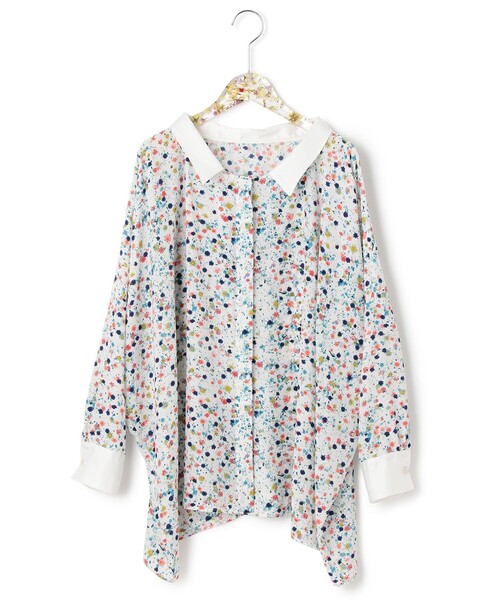 ANEVER（アンエバー）の「【SEDUM】フラワープリント ブラウス（シャツ/ブラウス・レディース・ホワイト系/ブラック系・38）」の3枚目の写真