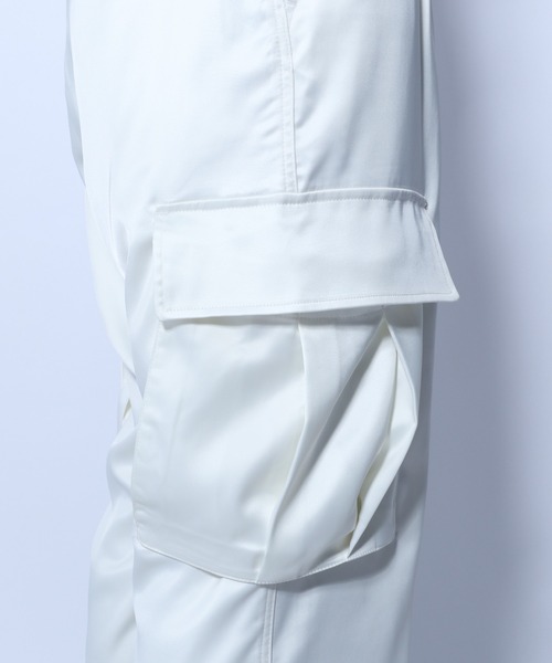 HARE（ハレ）の「サテンカーゴパンツ(HARE)（カーゴパンツ・メンズ・オフホワイト/ブラック・MEDIUM/SMALL）」の19枚目の写真