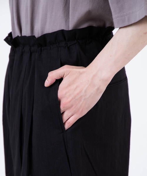 WEGO（ウィゴー）の「WEGO/ボリュームタックイージーワイドスラックス（スラックス・メンズ・グレー/ブラック・MEDIUM/LARGE）」の6枚目の写真