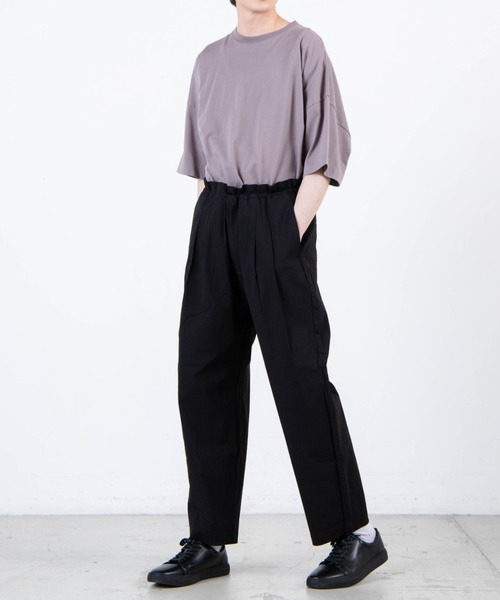 WEGO（ウィゴー）の「WEGO/ボリュームタックイージーワイドスラックス（スラックス・メンズ・グレー/ブラック・MEDIUM/LARGE）」の15枚目の写真