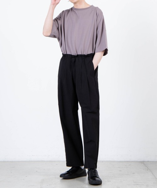 WEGO（ウィゴー）の「WEGO/ボリュームタックイージーワイドスラックス（スラックス・メンズ・グレー/ブラック・MEDIUM/LARGE）」の3枚目の写真