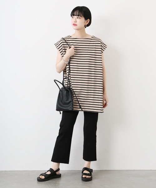 JOURNAL STANDARD（ジャーナルスタンダード）の「《WEB限定》オーガニックコットンポンチパンツ◆（その他パンツ・レディース・ブラック/ネイビー・36/38）」の3枚目の写真