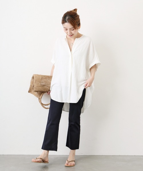 JOURNAL STANDARD（ジャーナルスタンダード）の「《WEB限定》オーガニックコットンポンチパンツ◆（その他パンツ・レディース・ブラック/ネイビー・36/38）」の18枚目の写真