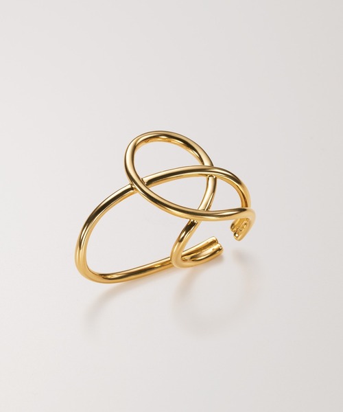 PAS TIERRA（パティエラ）の「-Lien- ループカフリング（イヤーカフ・レディース・イエローゴールド/シルバー・#9/#13/#11）」の4枚目の写真