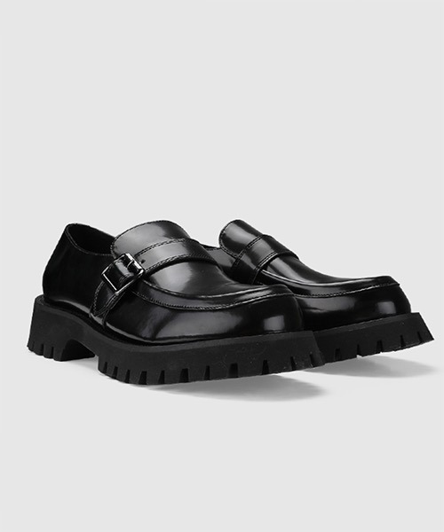 WESTBOY（ウエストボーイ）の「【WB ORIGINALS】Monk Strap Glossy Chunky Coin Loafer WO21S313SH（ドレスシューズ・メンズ・ブラック・42/43/40/41）」の9枚目の写真