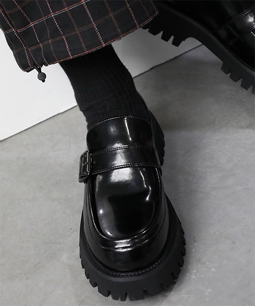 WESTBOY（ウエストボーイ）の「【WB ORIGINALS】Monk Strap Glossy Chunky Coin Loafer WO21S313SH（ドレスシューズ・メンズ・ブラック・42/43/40/41）」の6枚目の写真