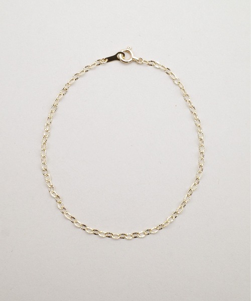 ISOLATION（アイソレーション）の「【ISOLATION / アイソレーション】K10YG Petal Chain Bracelet / ペタルチェーンブレスレット（ブレスレット・レディース・ゴールド・16cm）」の2枚目の写真