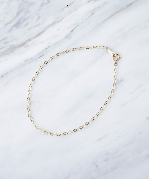 ISOLATION（アイソレーション）の「【ISOLATION / アイソレーション】K10YG Petal Chain Bracelet / ペタルチェーンブレスレット（ブレスレット・レディース・ゴールド・16cm）」の10枚目の写真