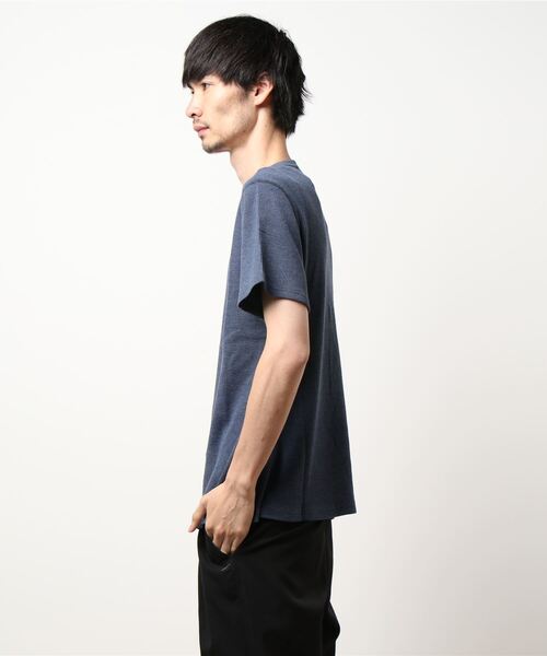 Hub&Spoke(ハブアンドスポーク)の「ピグメントワッフルTee(Tシャツ/カットソー・メンズ・ブルー/ネイビー・MEDIUM/LARGE/X-LARGE)」の4枚目の写真