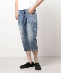 【BLUE STANDARD】冷やしデニムクロップドパンツ 接触冷感/速乾性