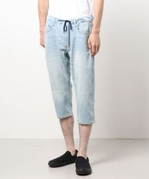 【BLUE STANDARD】冷やしデニムクロップドパンツ 接触冷感/速乾性