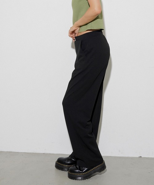 X-girl(エックスガール)の「MULTI PATTERN EASY STRAIGHT PANTS(その他パンツ・レディース・ホワイト/ブラック/ベージュ・M/S/XS)」の12枚目の写真