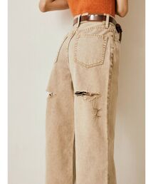 BACKスラッシュワイドデニムパンツ