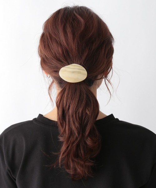 GLOBAL WORK（グローバルワーク）の「BIGカラーヘアゴム/956267（ヘアゴム・レディース・その他2/オフホワイト/パープル・FREE）」の2枚目の写真