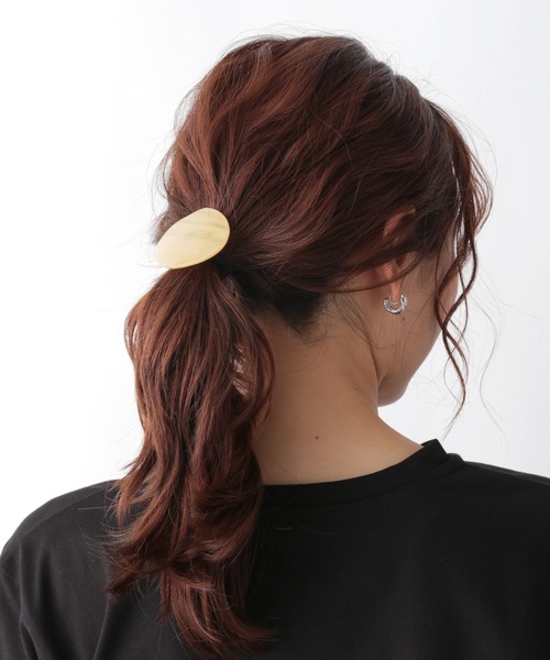 GLOBAL WORK（グローバルワーク）の「BIGカラーヘアゴム/956267（ヘアゴム・レディース・その他2/オフホワイト/パープル・FREE）」の6枚目の写真