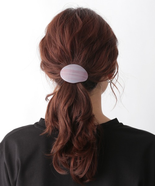 GLOBAL WORK（グローバルワーク）の「BIGカラーヘアゴム/956267（ヘアゴム・レディース・その他2/オフホワイト/パープル・FREE）」の8枚目の写真