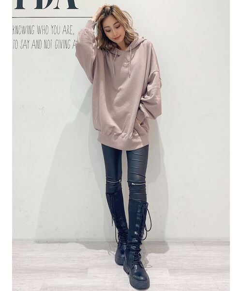 GYDA(ジェイダ)の「KNEE ZIP レギンス(その他パンツ・レディース・ブラック・SMALL)」の11枚目の写真