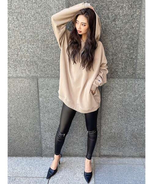 GYDA(ジェイダ)の「KNEE ZIP レギンス(その他パンツ・レディース・ブラック・SMALL)」の14枚目の写真