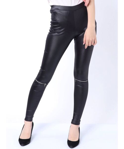 GYDA（ジェイダ）の「KNEE ZIP レギンス（その他パンツ）」 - WEAR