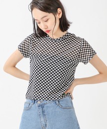 ALAND | 3.3Field Trip／チェッカーボード半袖T　2218873(Tシャツ/カットソー)