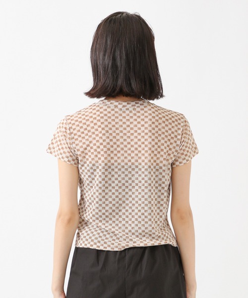 ALAND（エーランド）の「3.3 Field Trip／チェッカーボード半袖T　2218873（Tシャツ/カットソー・レディース・ブラック/ベージュ・FREE）」の12枚目の写真