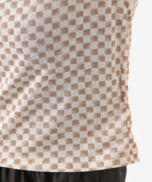 ALAND（エーランド）の「3.3 Field Trip／チェッカーボード半袖T　2218873（Tシャツ/カットソー・レディース・ブラック/ベージュ・FREE）」の16枚目の写真