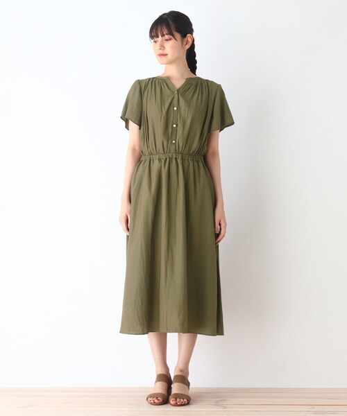 DRESKIP（ドレスキップ）の「◆デジンシャ－リングワンピース（ワンピース・レディース・ネイビー/カーキ/ダークブラウン・03/02/04）」の11枚目の写真