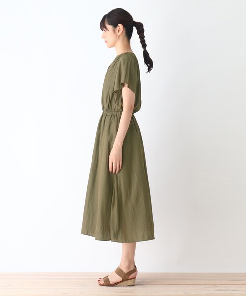 DRESKIP（ドレスキップ）の「◆デジンシャ－リングワンピース（ワンピース・レディース・ネイビー/カーキ/ダークブラウン・03/02/04）」の9枚目の写真