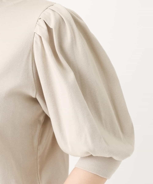 MK MICHEL KLEIN（エムケーミッシェルクラン）の「ボリュームスリーブ カットソー/洗える（Tシャツ/カットソー・レディース・ブラック/グリーン/グレイッシュベージュ・38）」の11枚目の写真