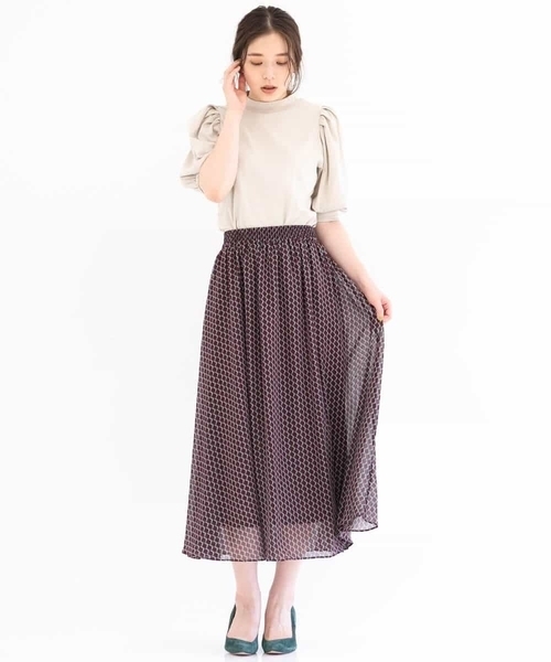 MK MICHEL KLEIN（エムケーミッシェルクラン）の「ボリュームスリーブ カットソー/洗える（Tシャツ/カットソー・レディース・ブラック/グリーン/グレイッシュベージュ・38）」の14枚目の写真