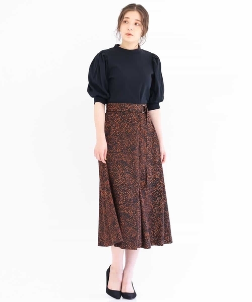 MK MICHEL KLEIN（エムケーミッシェルクラン）の「ボリュームスリーブ カットソー/洗える（Tシャツ/カットソー・レディース・ブラック/グリーン/グレイッシュベージュ・38）」の17枚目の写真