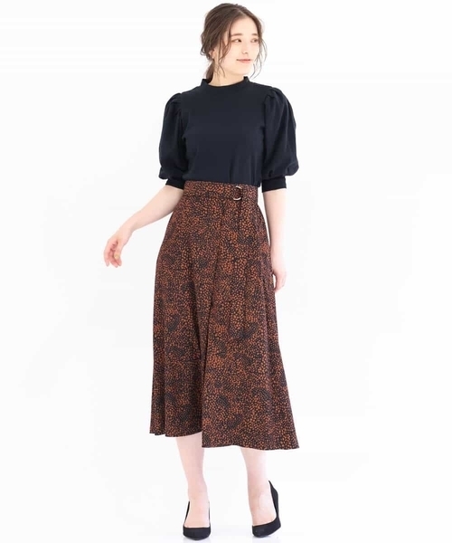 MK MICHEL KLEIN（エムケーミッシェルクラン）の「ボリュームスリーブ カットソー/洗える（Tシャツ/カットソー・レディース・ブラック/グリーン/グレイッシュベージュ・38）」の18枚目の写真