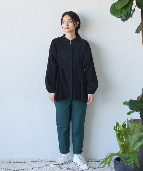 Libra Cue（リブラ キュー）の「リラックスコットンテーパードパンツ（その他パンツ・レディース・ブラック/レッド/グリーン/アイボリー・FREE）」の19枚目の写真