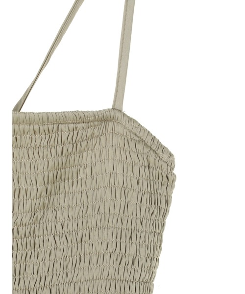 DURAS(デュラス)の「バックレースアップサテンワンピース(ワンピース・レディース・ブラック/カーキ/ベージュ系その他・FREE)」の9枚目の写真